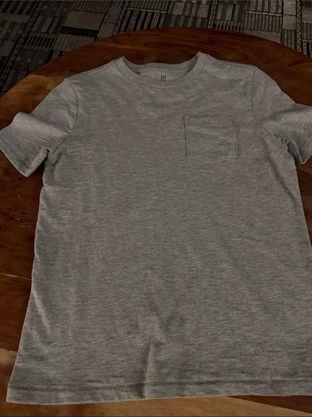 Gap Boys Gray Pocket Crewneck T-Shirt